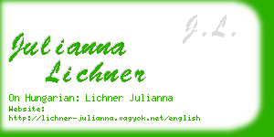 julianna lichner business card